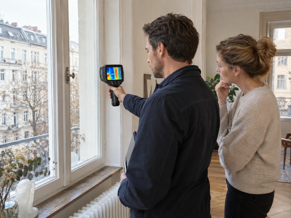 Energetische Schwachstellen finden: Wärmebildkamera-Check am Fenster